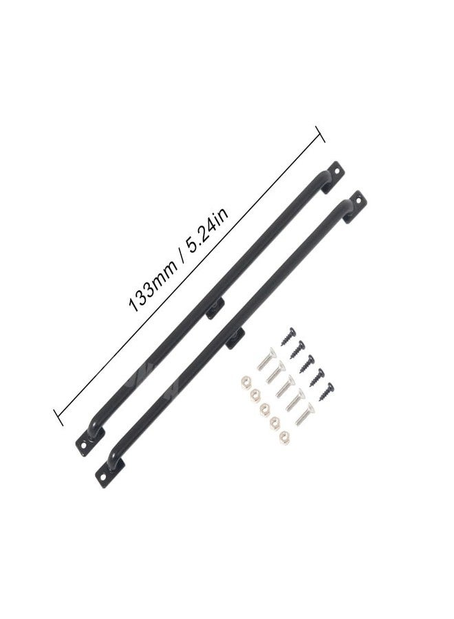 YSKMLOLP RC Car Body Shell Left,Right Metal Handrail,2pcs Metal Body Shell Handrail 75mm/133mm/150mm Length for 1/10 RC Crawler TRX4 Axial SCX10 90046 D90 CC01 TF2(133mm) - Image 2